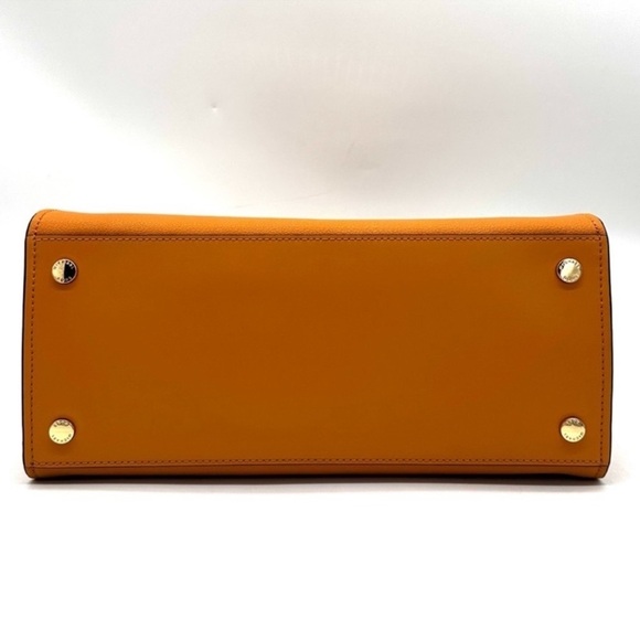 Michael Kors Medium Hamilton Leather Satchel Bag Cider (NWT - Picture 6 of 13